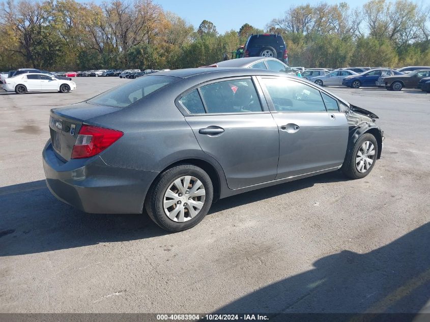 2012 Honda Civic Sdn Lx VIN: 2HGFB2F52CH521757 Lot: 40683904