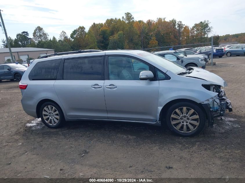 2015 Toyota Sienna Limited Premium 7 Passenger VIN: 5TDYK3DC2FS675972 Lot: 40684090