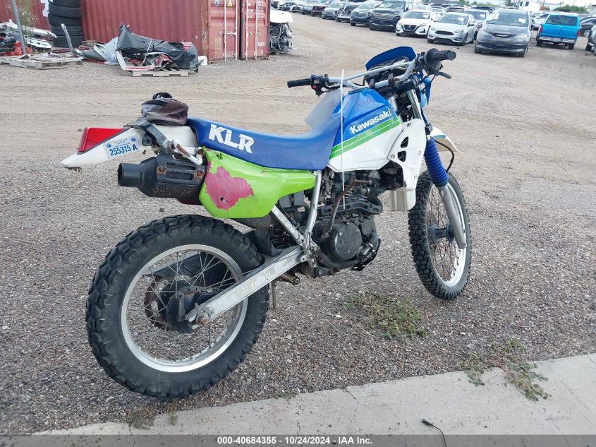 1990 Kawasaki Kl250 VIN: JKAKLMD16LA027013 Lot: 40684355