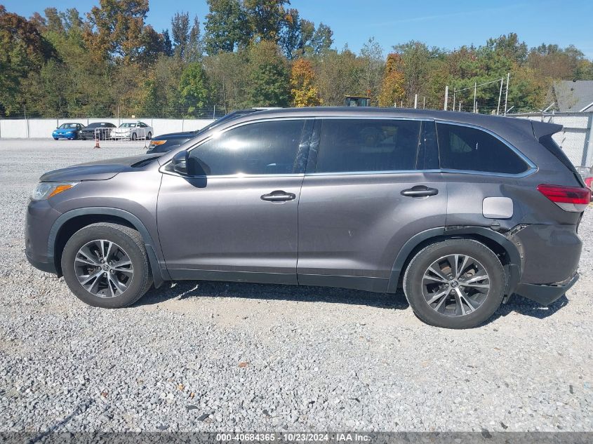 2019 Toyota Highlander Le VIN: 5TDZZRFH3KS370454 Lot: 40684365