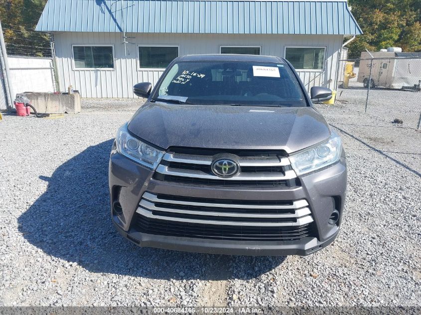 2019 Toyota Highlander Le VIN: 5TDZZRFH3KS370454 Lot: 40684365