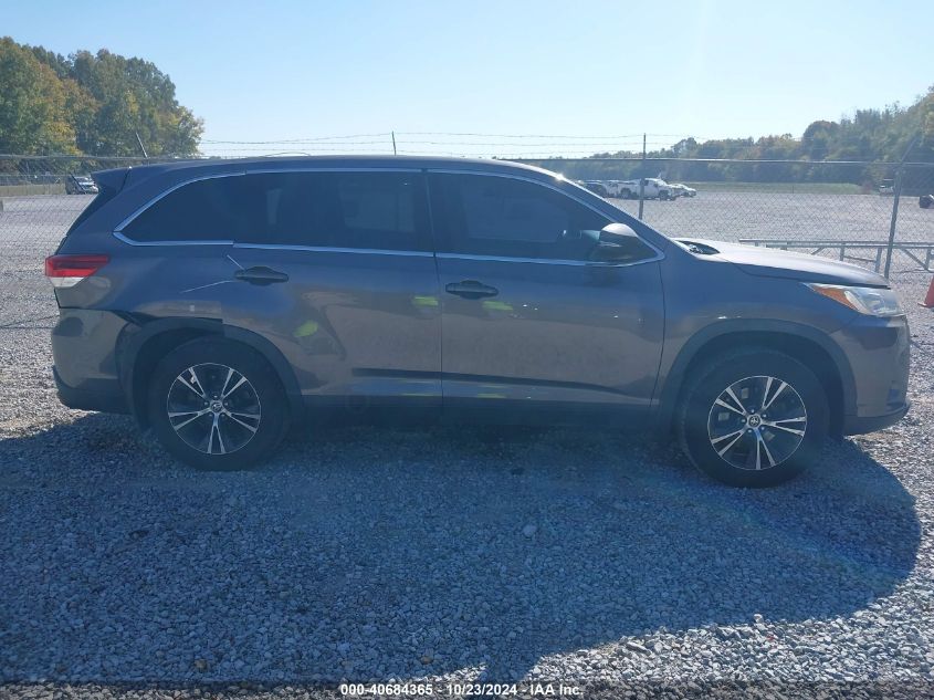 2019 Toyota Highlander Le VIN: 5TDZZRFH3KS370454 Lot: 40684365