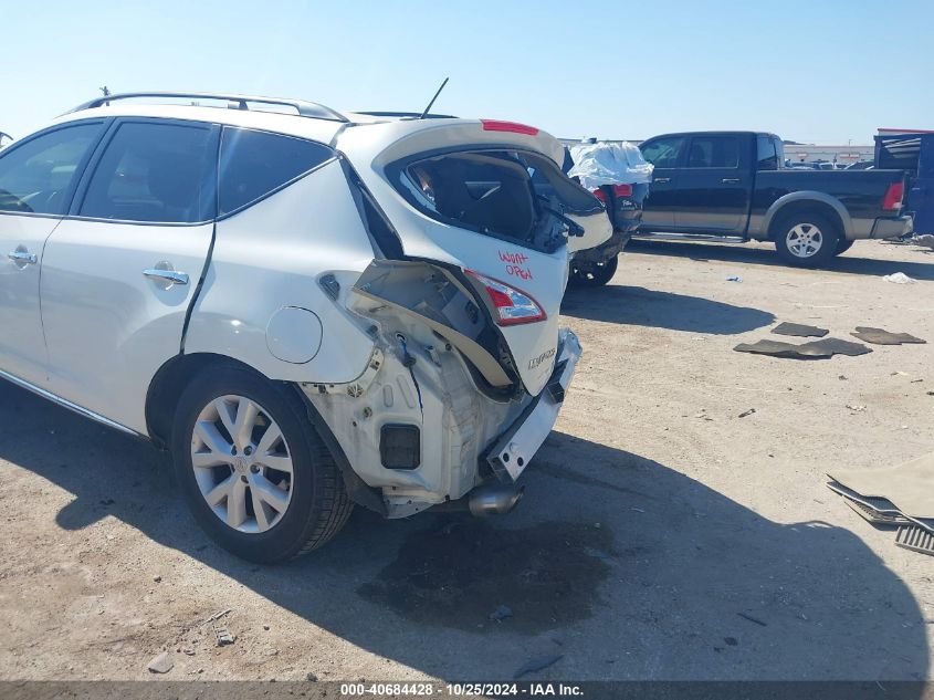 2014 Nissan Murano Sl VIN: JN8AZ1MU6EW422280 Lot: 40684428