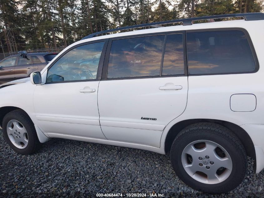 2007 Toyota Highlander Limited V6 VIN: JTEEP21A470194042 Lot: 40684474