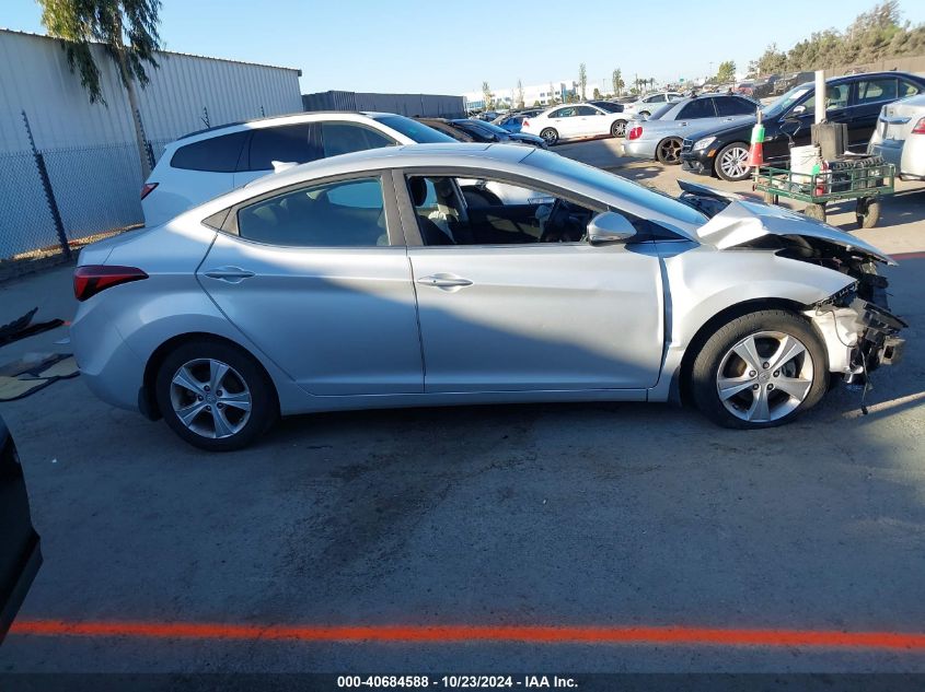 2016 Hyundai Elantra Value Edition VIN: 5NPDH4AEXGH726263 Lot: 40684588