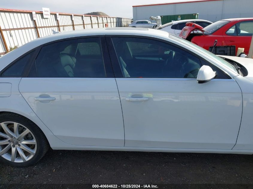 2013 Audi A4 2.0T Premium VIN: WAUFFAFL7DN023734 Lot: 40684622