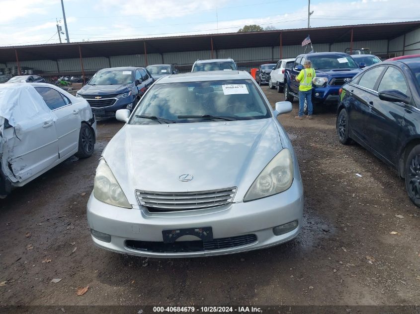 2004 Lexus Es 330 VIN: JTHBA30G445020392 Lot: 40684679