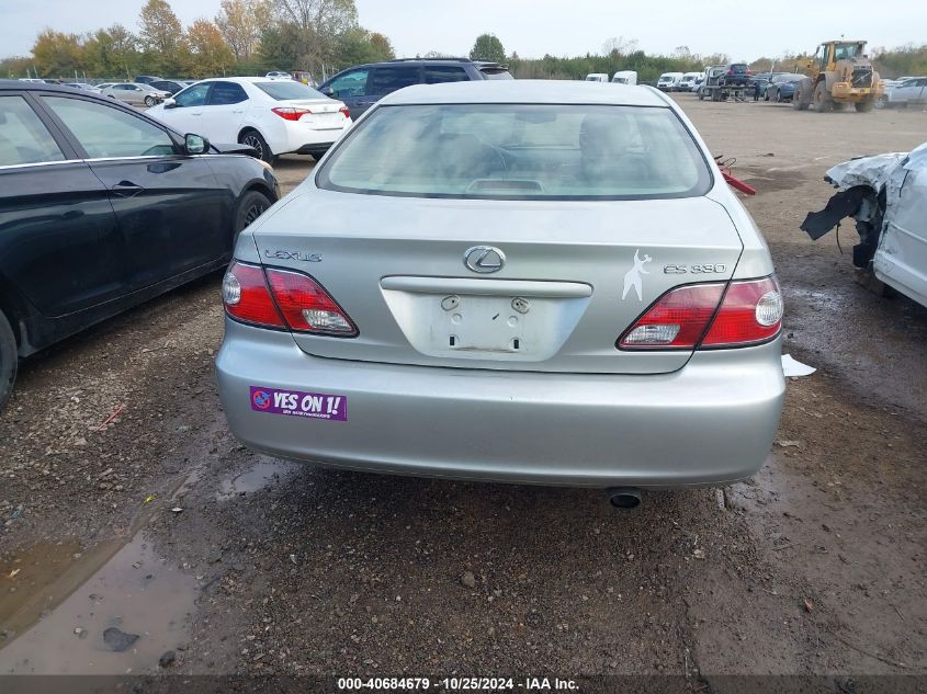 2004 Lexus Es 330 VIN: JTHBA30G445020392 Lot: 40684679