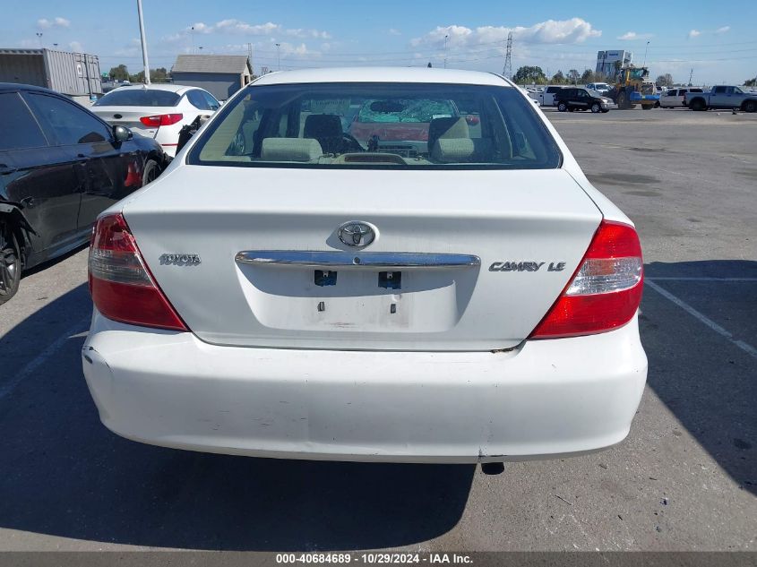 2003 Toyota Camry Le V6 VIN: 4T1BF32K23U036689 Lot: 40684689