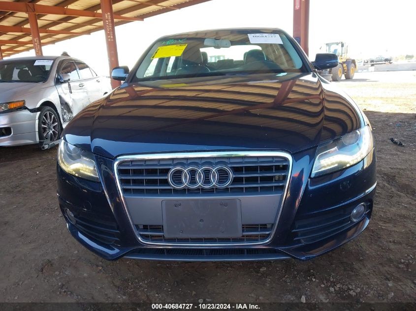 2012 Audi A4 2.0T Premium VIN: WAUEFAFL6CN001251 Lot: 40684727