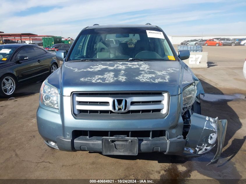 2006 Honda Pilot Ex-L VIN: 5FNYF28796B030171 Lot: 40684921