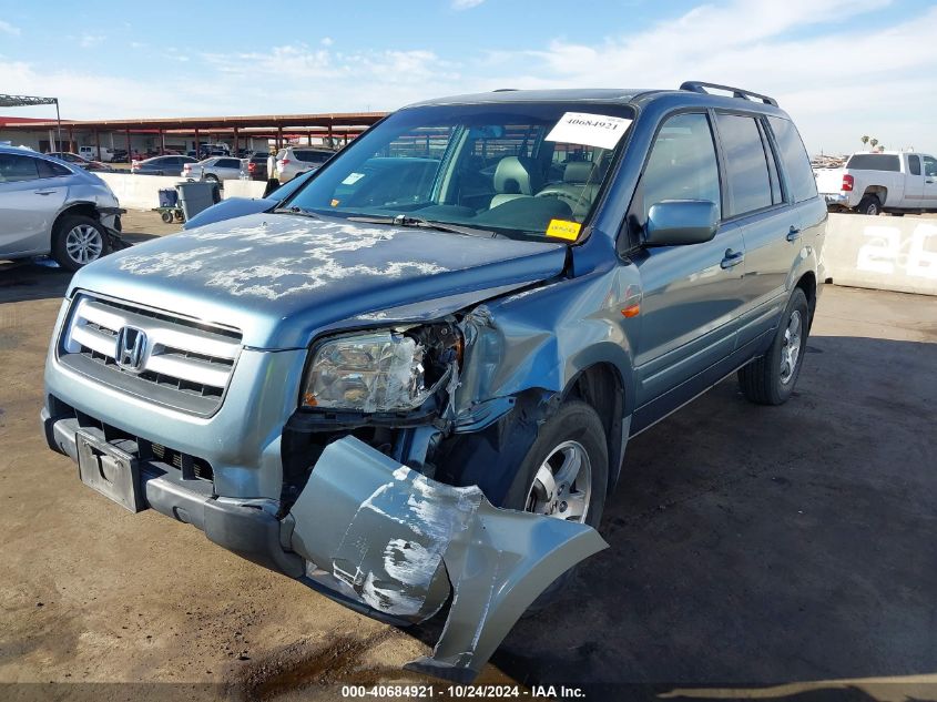 2006 Honda Pilot Ex-L VIN: 5FNYF28796B030171 Lot: 40684921