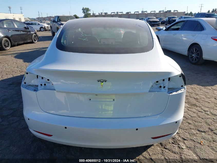 2022 Tesla Model 3 Rear-Wheel Drive VIN: 5YJ3E1EA4NF104389 Lot: 40685012