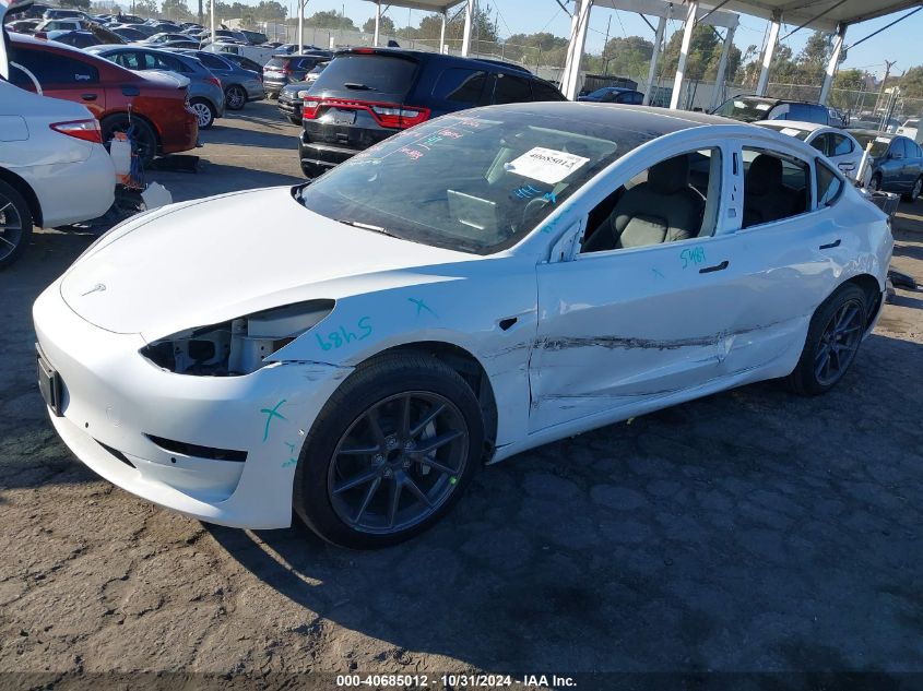 2022 Tesla Model 3 Rear-Wheel Drive VIN: 5YJ3E1EA4NF104389 Lot: 40685012