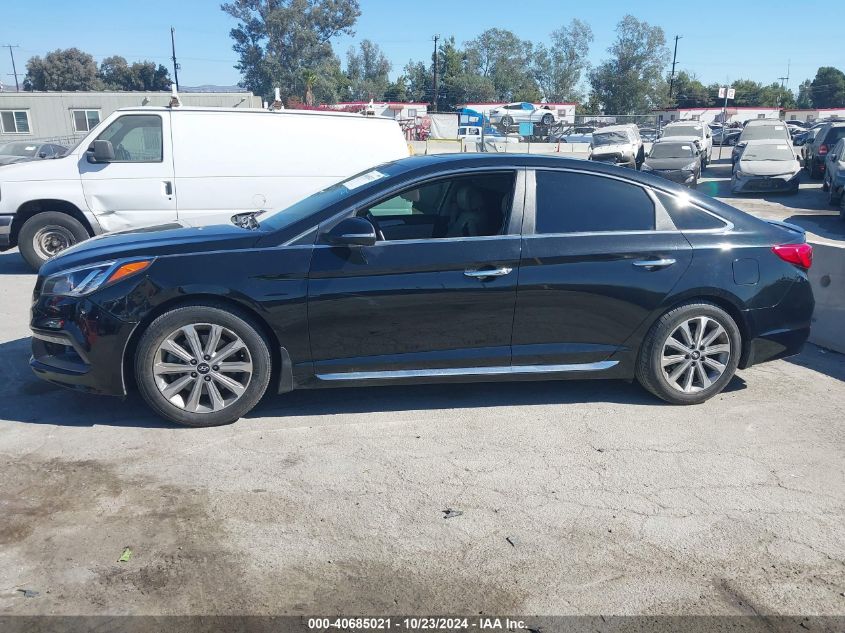 VIN 5NPE34AF5HH595224 2017 HYUNDAI SONATA LIMITED