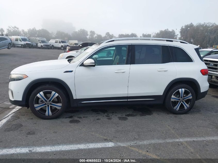 2022 Mercedes-Benz Eqb 300 Suv 4Matic VIN: W1N9M0KB9NN011348 Lot: 40685023