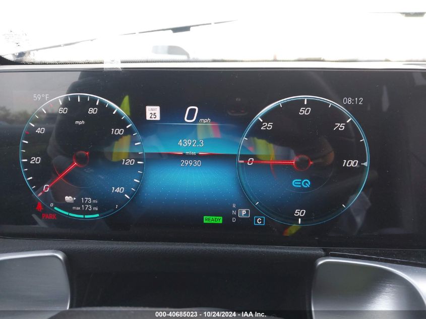 2022 Mercedes-Benz Eqb 300 Suv 4Matic VIN: W1N9M0KB9NN011348 Lot: 40685023