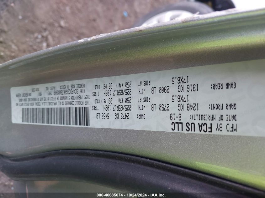 2019 DODGE JOURNEY SE - 3C4PDCBG0KT804948