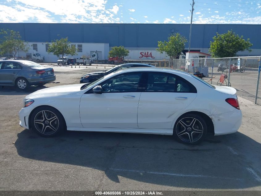 2021 Mercedes-Benz C 300 Sedan VIN: W1KWF8DB1MR614095 Lot: 40685086