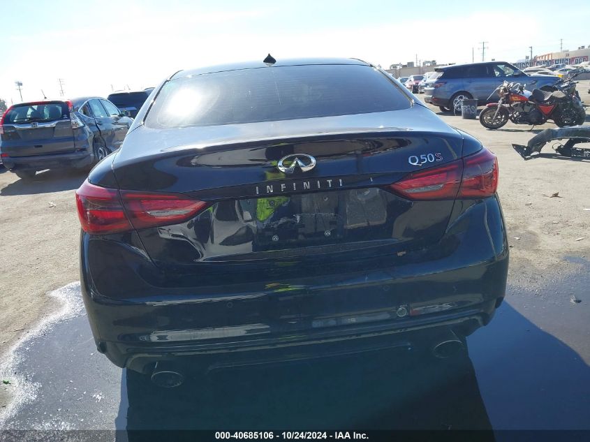 2018 Infiniti Q50 3.0T Red Sport 400 VIN: JN1FV7AP8JM640096 Lot: 40685106