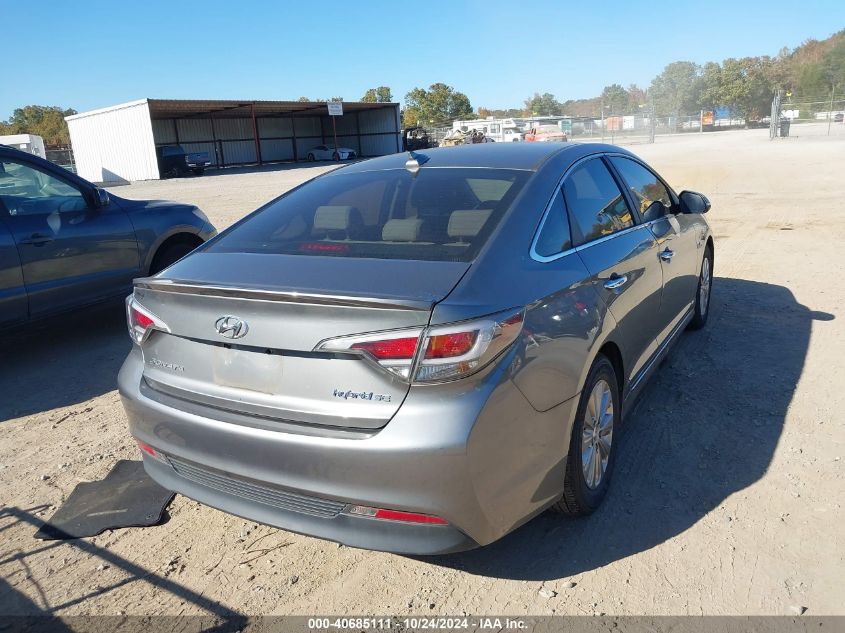 2017 Hyundai Sonata Hybrid Se VIN: KMHE24L35HA068776 Lot: 40685111