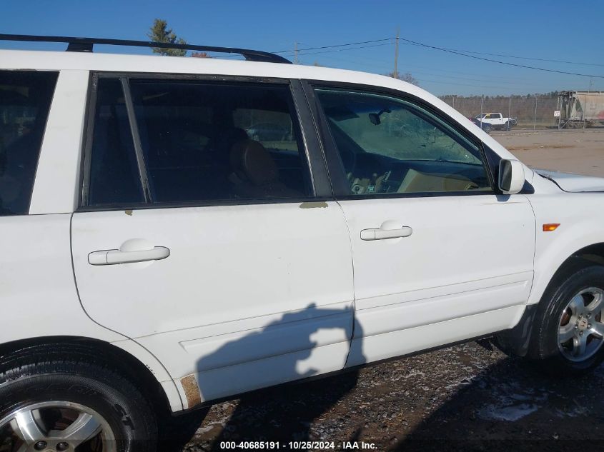 2007 Honda Pilot Ex-L VIN: 5FNYF28727B006943 Lot: 40685191