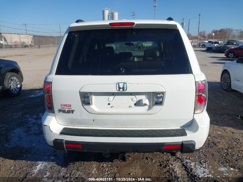 2007 Honda Pilot Ex-L VIN: 5FNYF28727B006943 Lot: 40685191