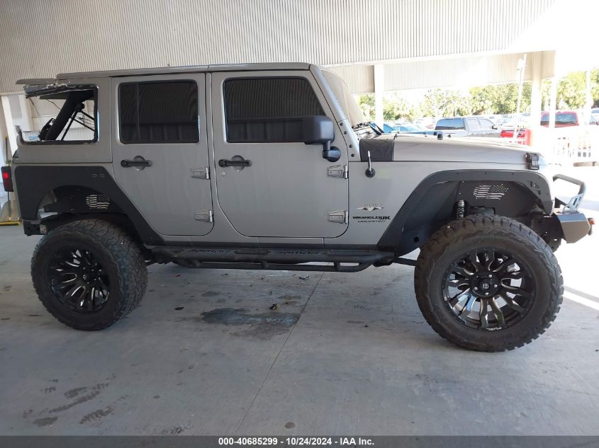 2018 Jeep Wrangler Jk Unlimited Sahara 4X4 VIN: 1C4HJWEG1JL911205 Lot: 40685299