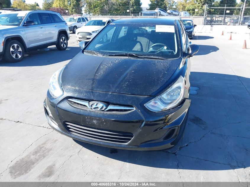 2013 Hyundai Accent Gs VIN: KMHCT5AE2DU106262 Lot: 40685316