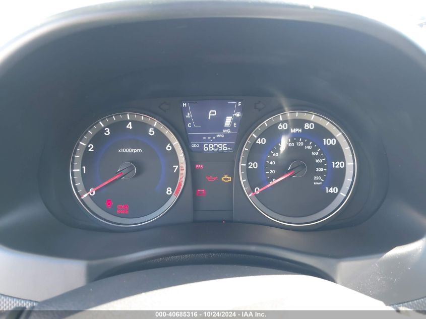 2013 Hyundai Accent Gs VIN: KMHCT5AE2DU106262 Lot: 40685316