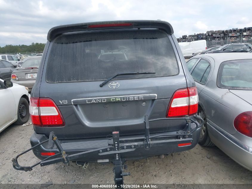 2006 Toyota Land Cruiser V8 VIN: JTEHT05J262093401 Lot: 40685514