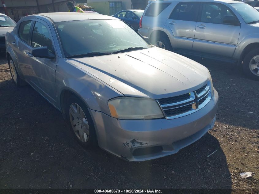 2013 Dodge Avenger Se V6 VIN: 1C3CDZAG0DN769239 Lot: 40685673