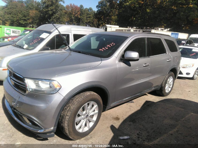 2015 Dodge Durango Sxt VIN: 1C4RDJAG0FC946975 Lot: 40685705