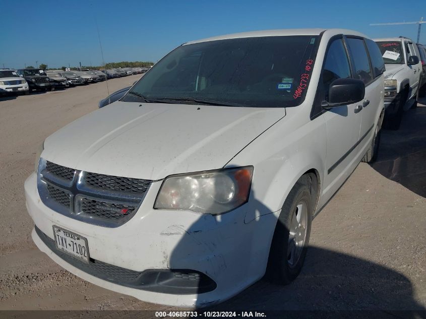 2013 Dodge Grand Caravan American Value Pkg VIN: 2C4RDGBG6DR562303 Lot: 40685733