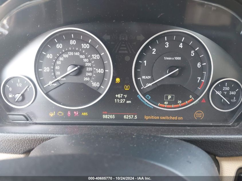 2013 BMW 328I xDrive VIN: WBA3B5C53DF598354 Lot: 40685770