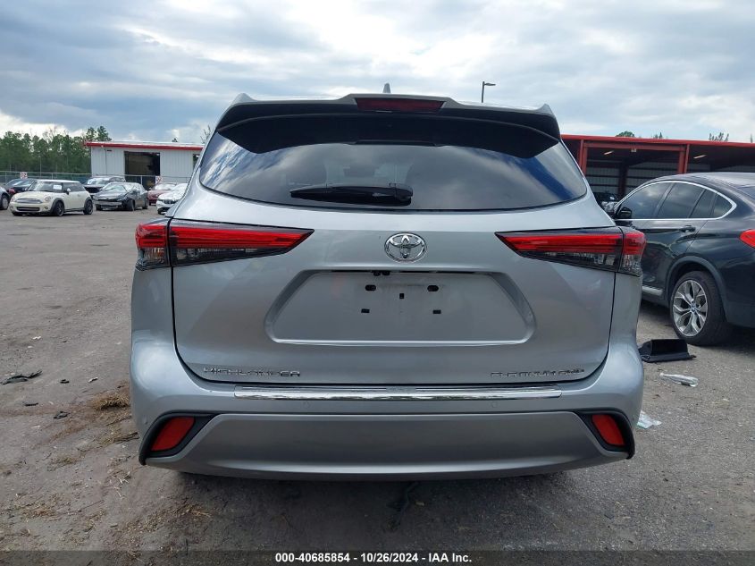 2021 Toyota Highlander Platinum VIN: 5TDFZRBH3MS129389 Lot: 40685854