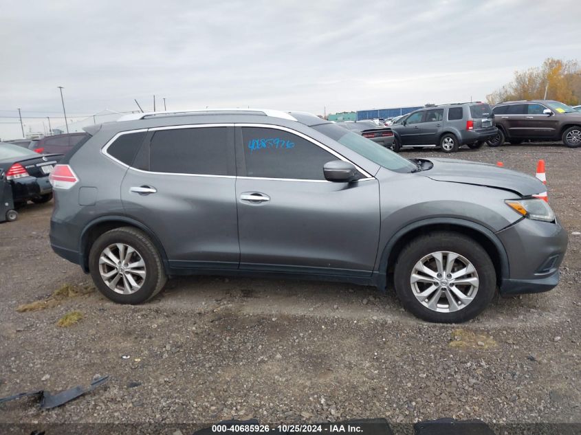 2015 Nissan Rogue Sv VIN: KNMAT2MT6FP519808 Lot: 40685926