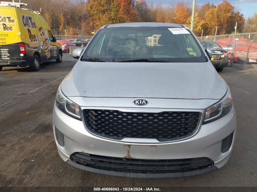 2017 Kia Sedona L VIN: KNDMA5C16H6255843 Lot: 40686043