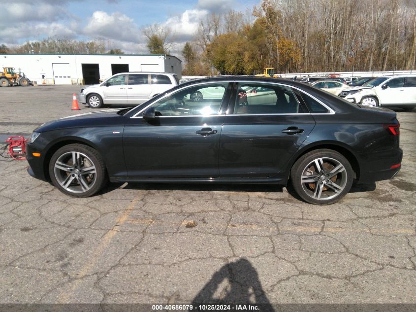 2018 Audi A4 2.0T Premium/2.0T Tech Premium VIN: WAUENAF40JN016305 Lot: 40686079