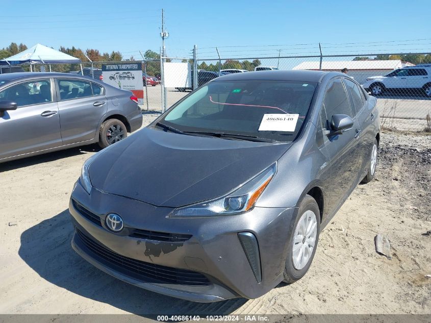 2022 Toyota Prius Le VIN: JTDKAMFU4N3170035 Lot: 40686140