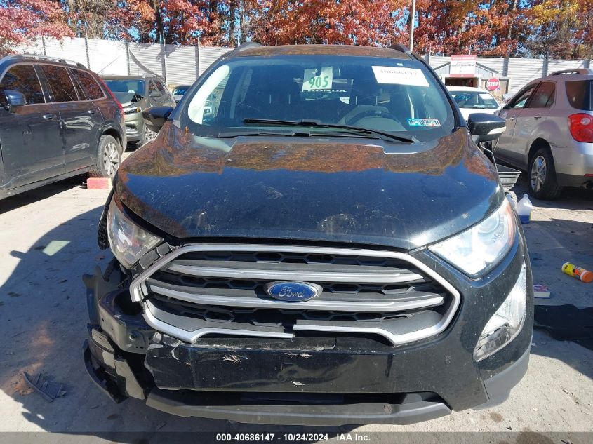 2019 Ford Ecosport Se VIN: MAJ6S3GL6KC262151 Lot: 40686147