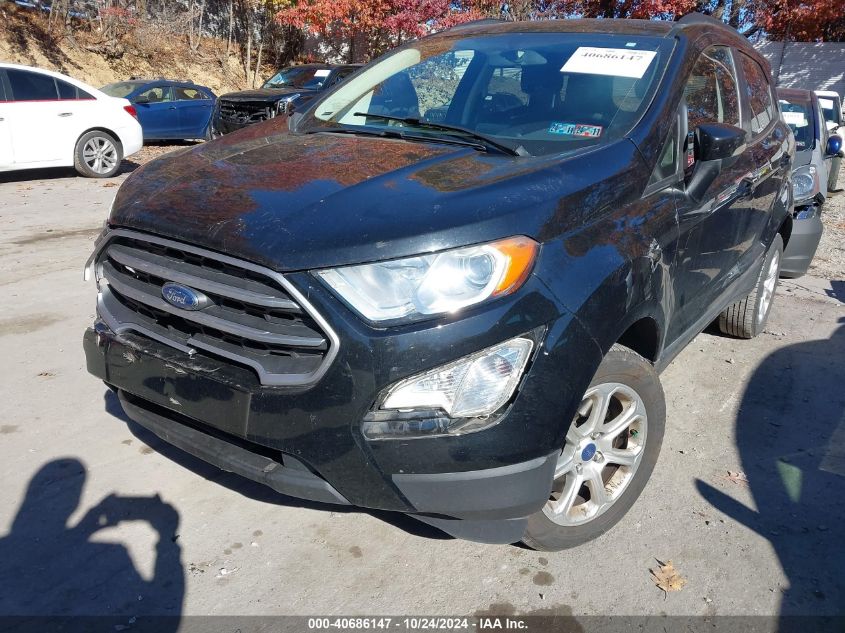 2019 Ford Ecosport Se VIN: MAJ6S3GL6KC262151 Lot: 40686147