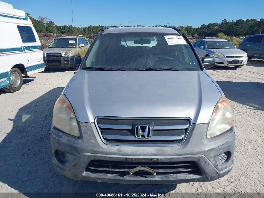 2006 Honda Cr-V Lx VIN: JHLRD68556C022889 Lot: 40686161