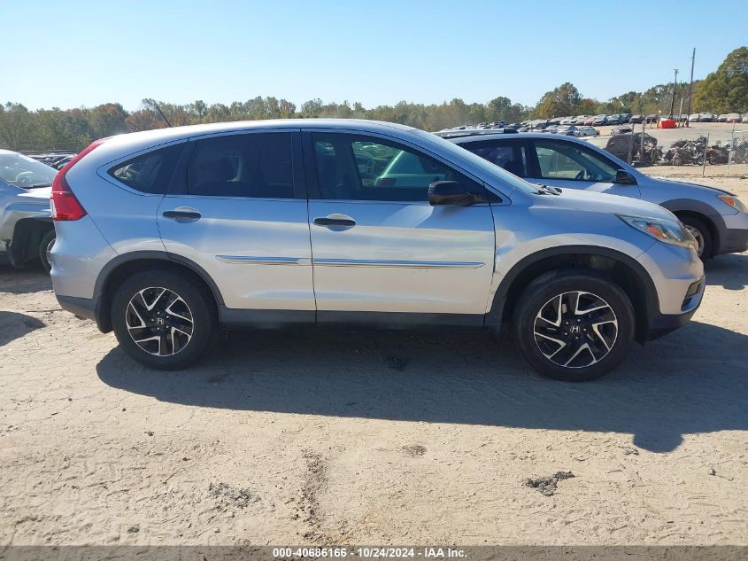 2016 Honda Cr-V Se VIN: 2HKRM3H45GH552787 Lot: 40686166