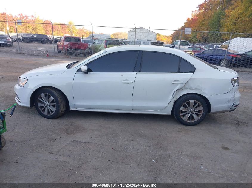 2015 Volkswagen Jetta 1.8T Se VIN: 3VWD17AJ5FM258550 Lot: 40686181