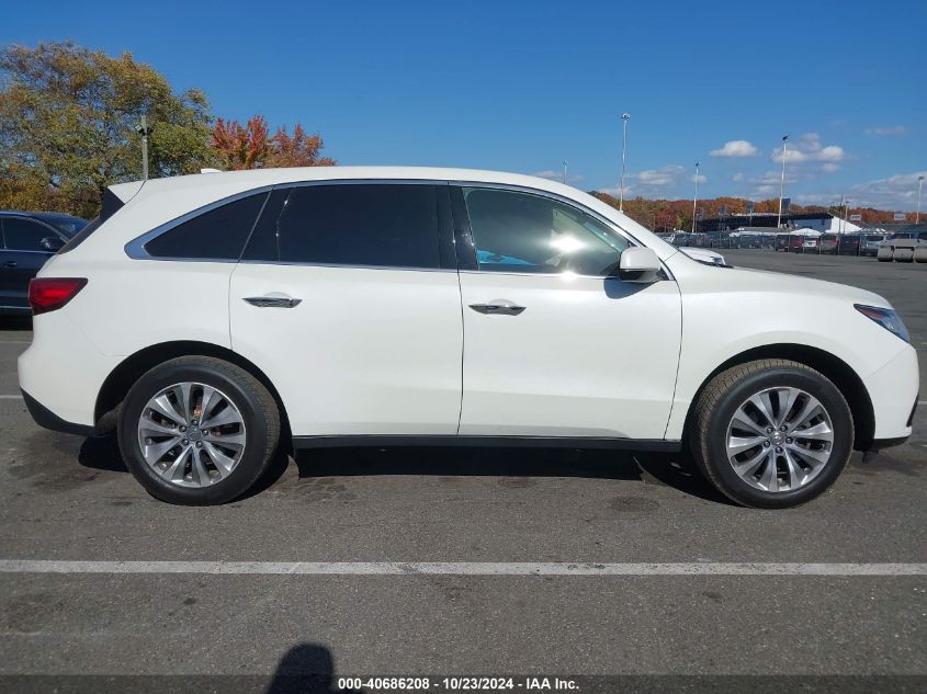 2014 Acura Mdx Technology Package VIN: 5FRYD4H49EB029770 Lot: 40686208