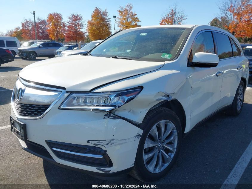 2014 Acura Mdx Technology Package VIN: 5FRYD4H49EB029770 Lot: 40686208