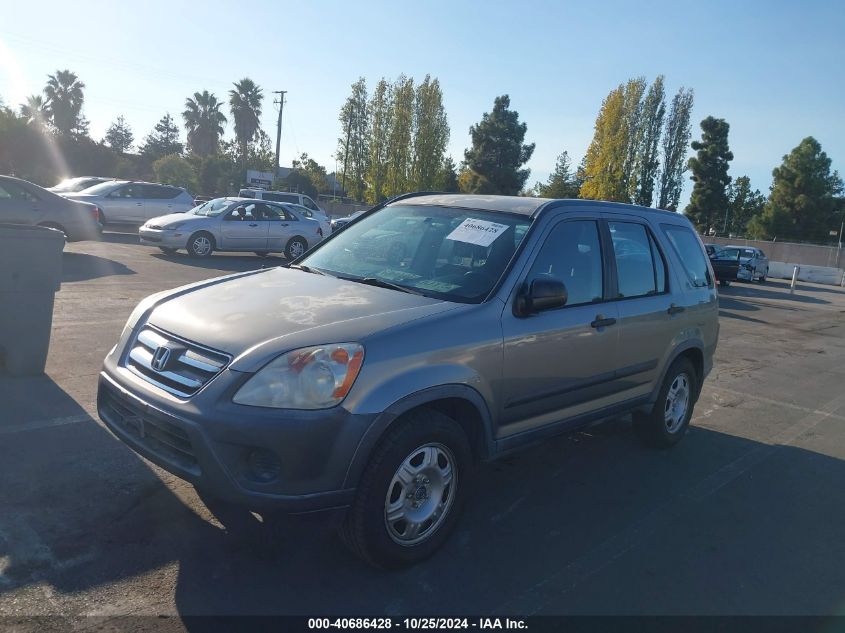 2005 Honda Cr-V Lx VIN: JHLRD68585C015941 Lot: 40686428