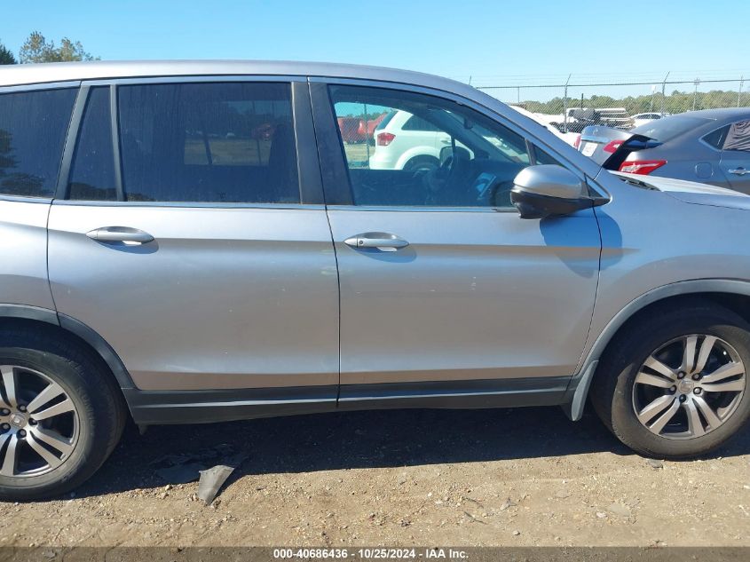 2016 Honda Pilot Ex-L VIN: 5FNYF5H50GB026477 Lot: 40686436