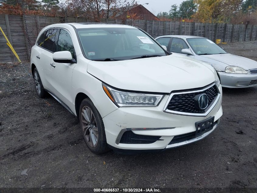 2017 Acura Mdx Technology Package VIN: 5FRYD4H51HB024978 Lot: 40686537